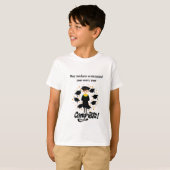 T-shirt Happy Kids Graduation Silhouette with Bright Vibes (Devant entier)