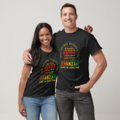 T-shirt Happy Kwanzaa Kinara Candles African American (Unisexe)