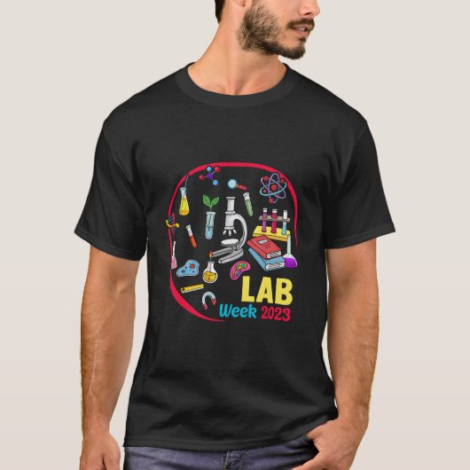 T-shirt Happy Lab Week 2023 Technician Scientist Technolog (Devant)