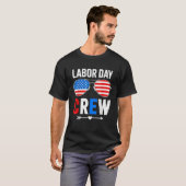 T-shirt Happy Labor Day Crew Patriot Happy Labor Day Vinta (Devant entier)