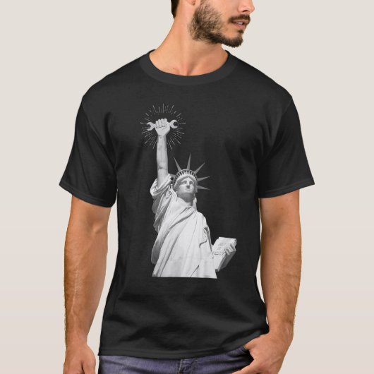T-shirt Happy Labor Day Shirt Statue of Liberty Labor Day (Devant)