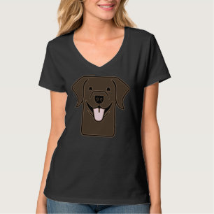 T-shirt Happy Labrador Chocolate Lab Laboratoire Maman Lab