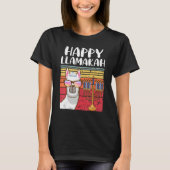 T-shirt Happy Llamakah Jewish Llama Hanukkah Pajamas Cha (Devant)