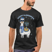 T-shirt Happy Llamakkah Hanukkah Llama Chanukah Alpaca Gir (Devant)