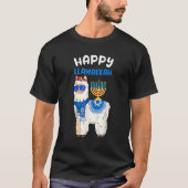 T-shirt Happy Llamakkah Hanukkah Llama Chanukah Alpaca Wom (Devant)