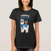 T-shirt Happy Llamakkah Hanukkah Llama Chanukah Alpaca Wom (Devant)