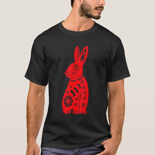 T-shirt Happy Lunar New Year 2023 Cute Chinese Rabbit Deco (Devant)