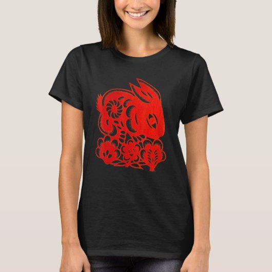 T-shirt Happy Lunar New Year 2023 Cute Chinese Rabbit Deco (Devant)