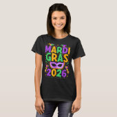 T-shirt Happy Mardi Gras 2026 Costume New Orleans Matching (Devant entier)