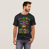 T-shirt Happy Mardi Gras 2026 Jester Hat (Devant entier)