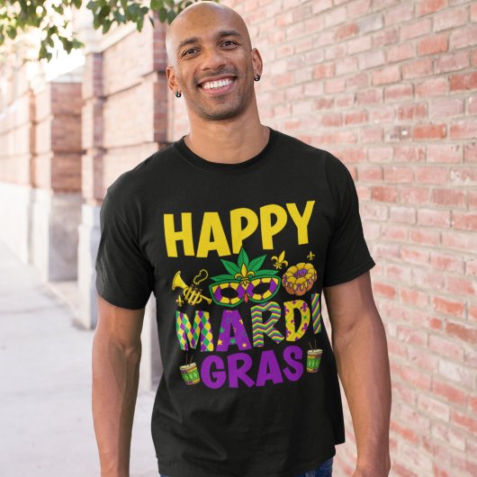 T-shirt Happy Mardi Gras – Perfect for the Ultimate Carniv