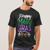T-shirt Happy Mardi Gras Y'All Shirt Cute Fat Tuesday Funn (Devant)
