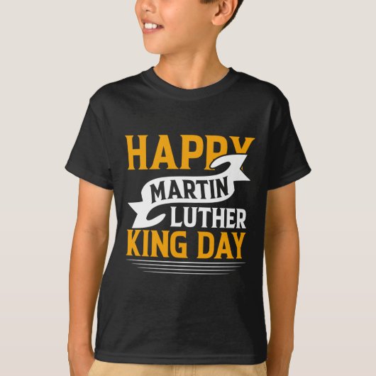 T-shirt Happy Martin Luther King Sticker (Devant)