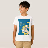 T-shirt Happy may day design (Devant entier)
