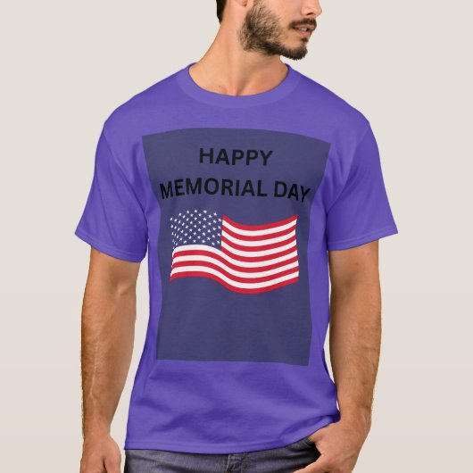 T-SHIRT HAPPY MEMORIAL DAY (Devant)
