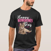 T-shirt Happy Meowentine's Day Funny Valentine's Day Cat   (Devant)