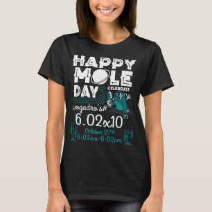 T-shirt Happy Mole Day on 23rd Oct Funny Chemistry Lover