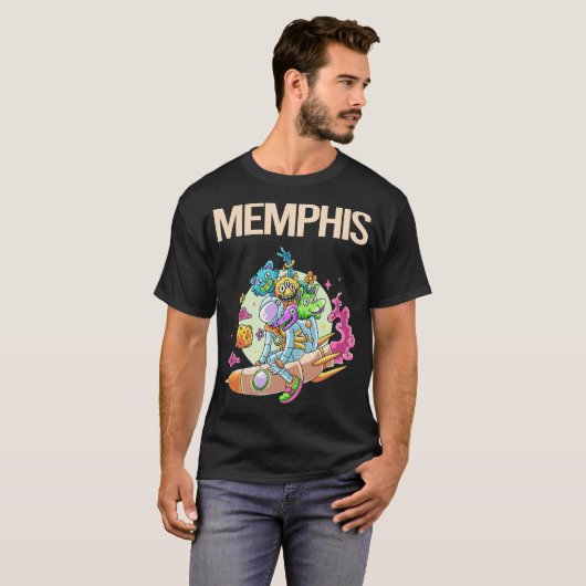 T-shirt Happy Monsters - Memphis (Devant entier)