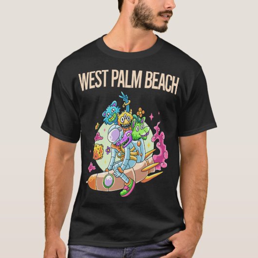 T-shirt Happy Monsters - West Palm Beach (Devant)
