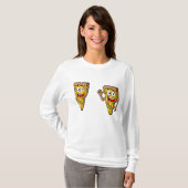 T-shirt Happy Mushroom Pizza Slices (Devant entier)