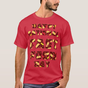 T-shirt Happy National Fast Food Day , USA Cuisine Holiday
