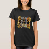 T-shirt Happy New Year 2022 Glitter Gold and Leopard Print (Devant)