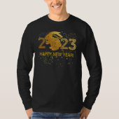 T-shirt Happy New Year 2023 Happy Rabbit New Year (Devant)
