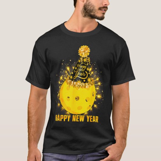 T-shirt Happy New Year 2026 Ckleball Party Hat New Years E (Devant)
