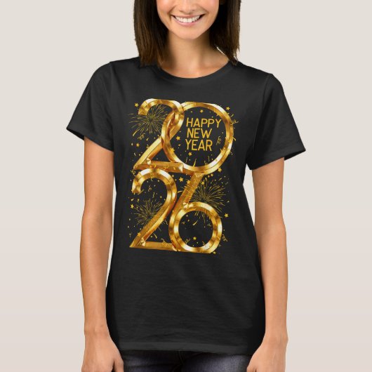 T-shirt Happy New Year 2026 Fireworks New Year Eve's Nye P (Devant)