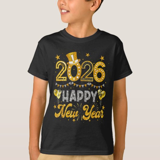 T-shirt Happy New Year 2026 Funny New Years Eve Party Men (Devant)