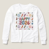 T-Shirt-Happy New Year 2026 Matching Family (Voorkant)