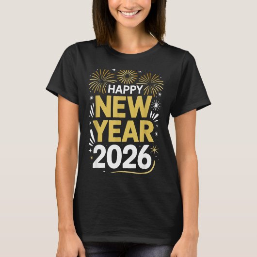 T-shirt Happy New Year 2026 - New Year's Eve 2026 (Devant)