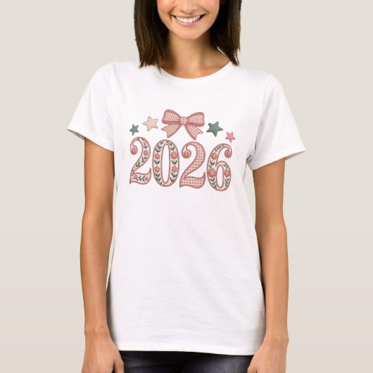 T-shirt Happy New Year 2026 Retro Celebration (Devant)