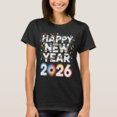 T-shirt Happy New Year 2026 Sparkle Shirt For Women (Devant)