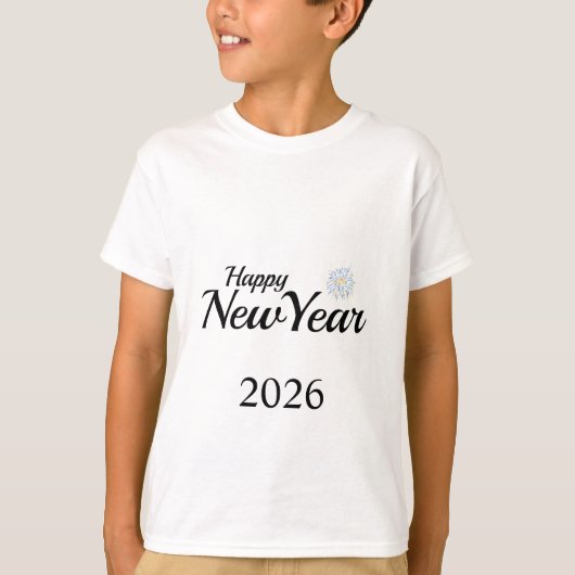 T-shirt Happy New Year Custom Present (Devant)
