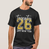 T-shirt Happy New Year Hello 2026 Family Matching (Devant)