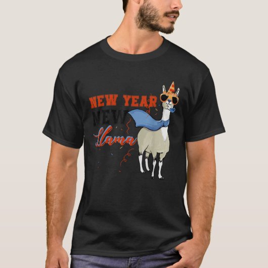 T-shirt Happy New Year New Llama New Years Eve New Year Ev (Devant)