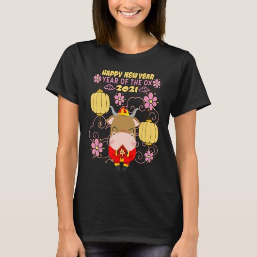 T-shirt Happy New Year of the OX 2021 Chinese clothes for (Devant)