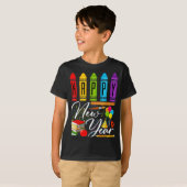 T-shirt Happy New Year Teacher Fireworks New Years Eve Par (Devant entier)