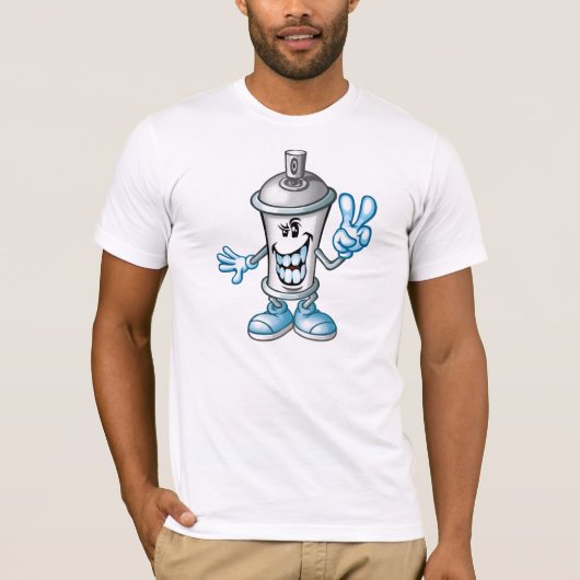T-shirt Happy paint spray (Devant)
