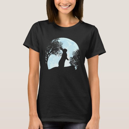 T-shirt Happy Parfait Jour de Pâques Rabbit Big Blue Moon (Devant)