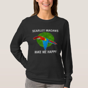 T-shirt Happy Parrot Scarlet Macaw