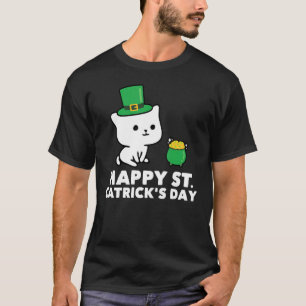 T-shirt Happy Patrick S Day Cute Cat Cat Matching Tee