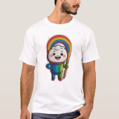 T-shirt Happy Pencil Sketing Rainbow (Devant)