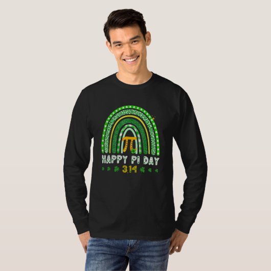 T-shirt Happy Pi Day Mathematic Math Teacher Rainbow St Pa (Devant entier)