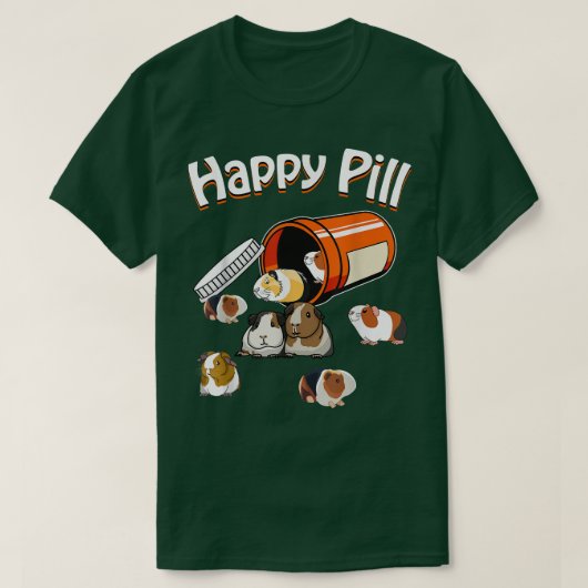 T-shirt Happy Pill Guinée Pig (Design devant)
