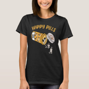 T-shirt Happy Pills Bordure Collie Chien