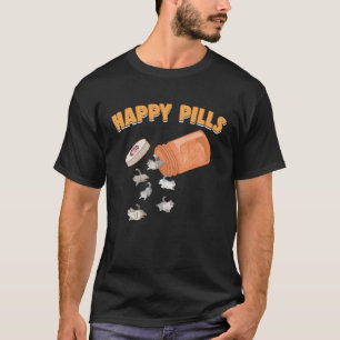 T-shirt Happy Pills British Shorthair Cat Feline Humour