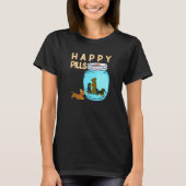 T-shirt Happy Pills Chiens Retriever Chien Mama Weiner Hou (Devant)