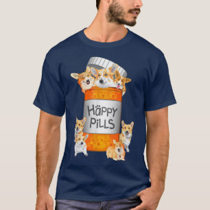 T-shirt Happy Pills Corgi